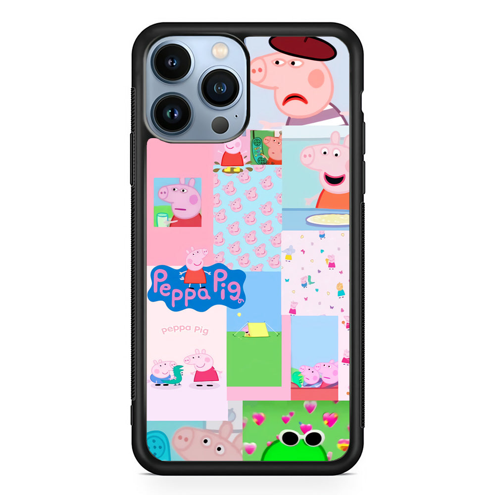 Peppa Pig George Collage iPhone 13 Pro Max Case