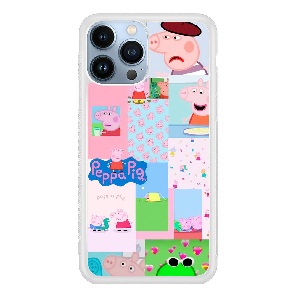 Peppa Pig George Collage iPhone 13 Pro Max Case