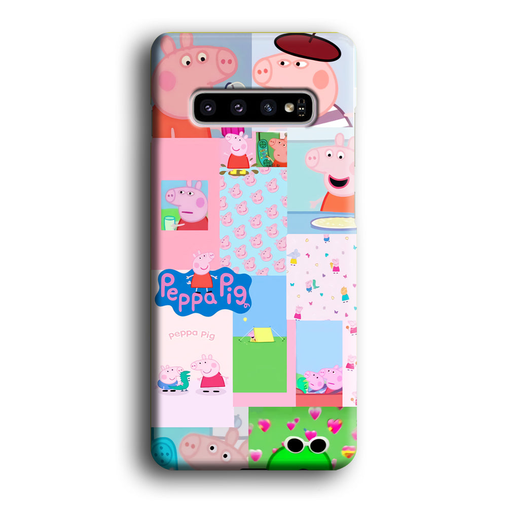 Peppa Pig George Collage Samsung Galaxy S10 Plus Case