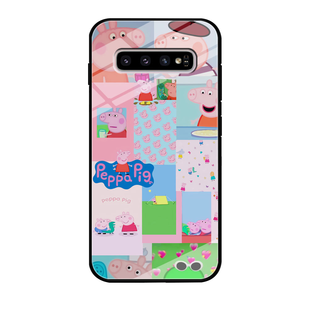 Peppa Pig George Collage Samsung Galaxy S10 Plus Case