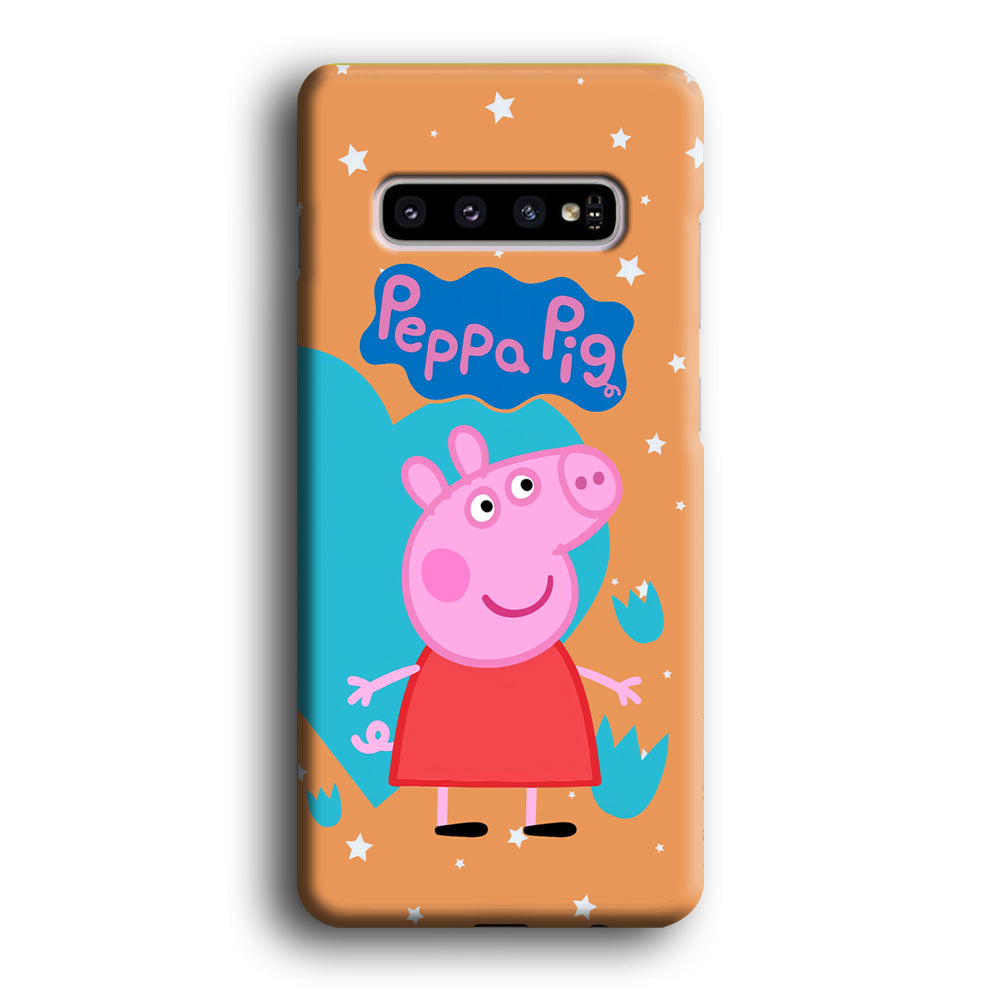 Peppa Pig Girl Convidence Samsung Galaxy S10 Plus Case