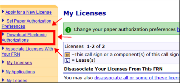 If you need to download your authorization documents, you can do that on the same page