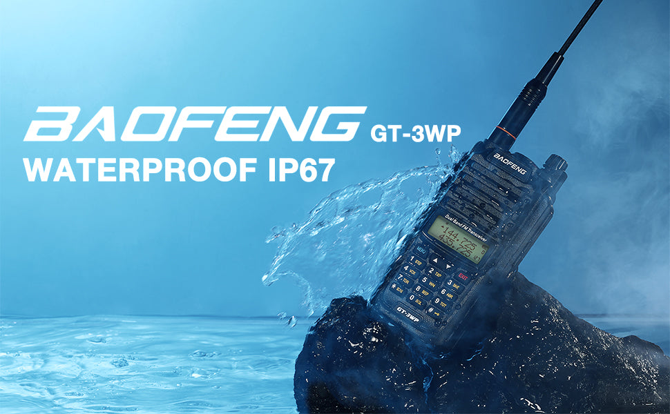 Baofeng GT-3WP 5W/3W/1W Dual Band Radio