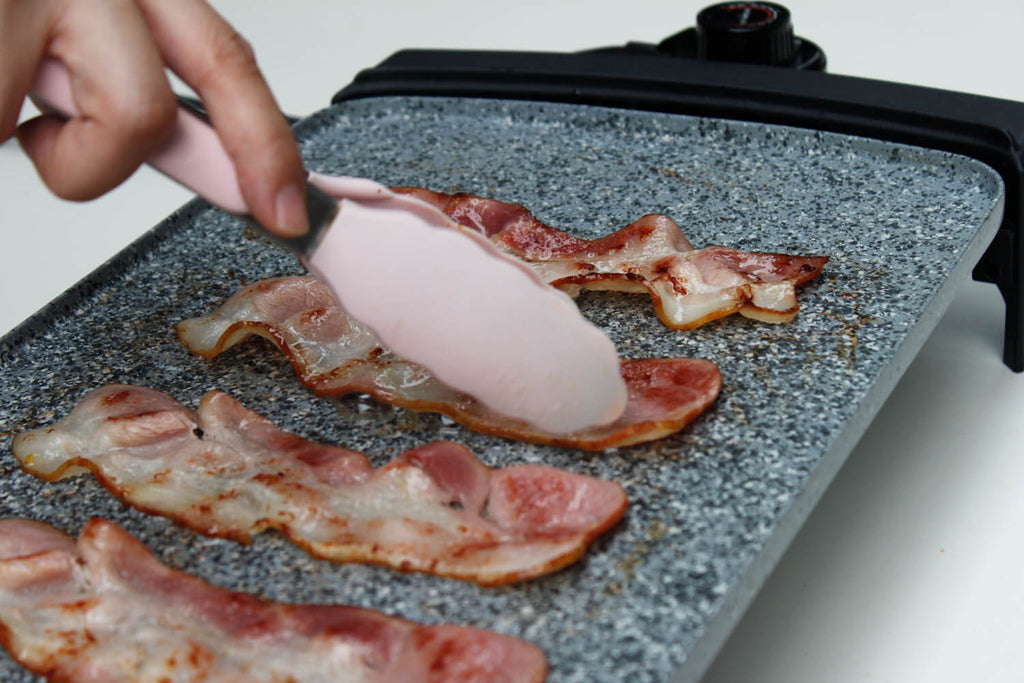 Bacons sur plaque chauffante Atgrills