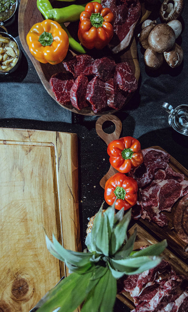 Preparing meat for grilling