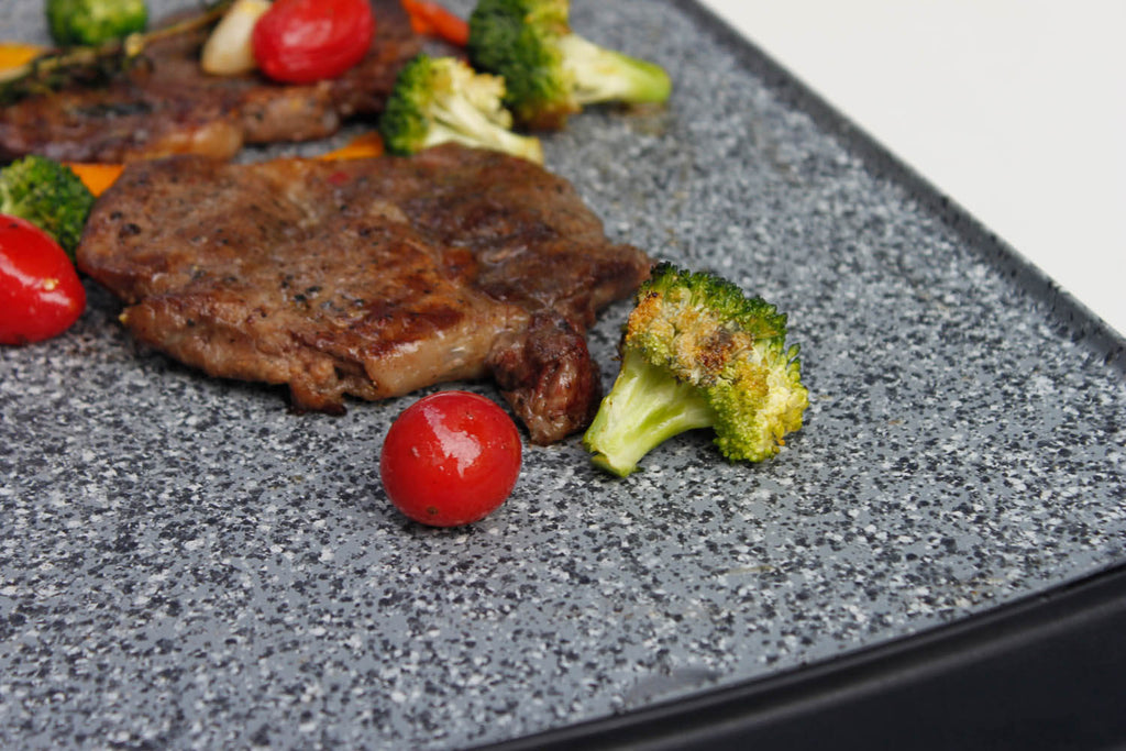 Steaks sur plaque chauffante électrique Atgrills