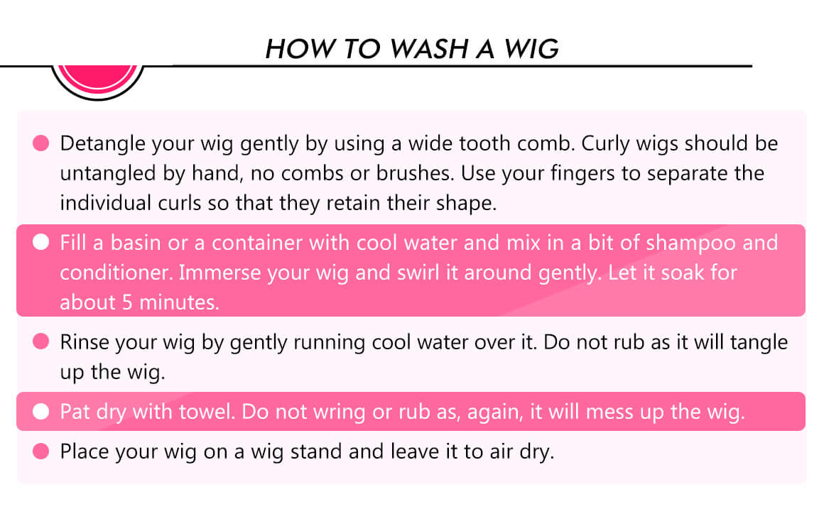 How to wash a wig