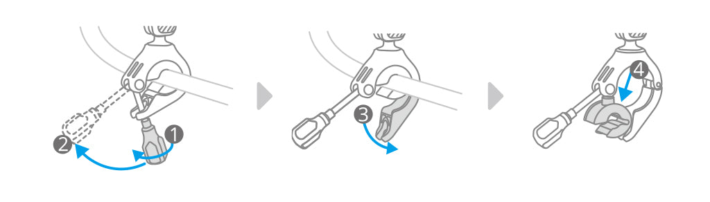 Action Camera Handlebar Mount Detachment