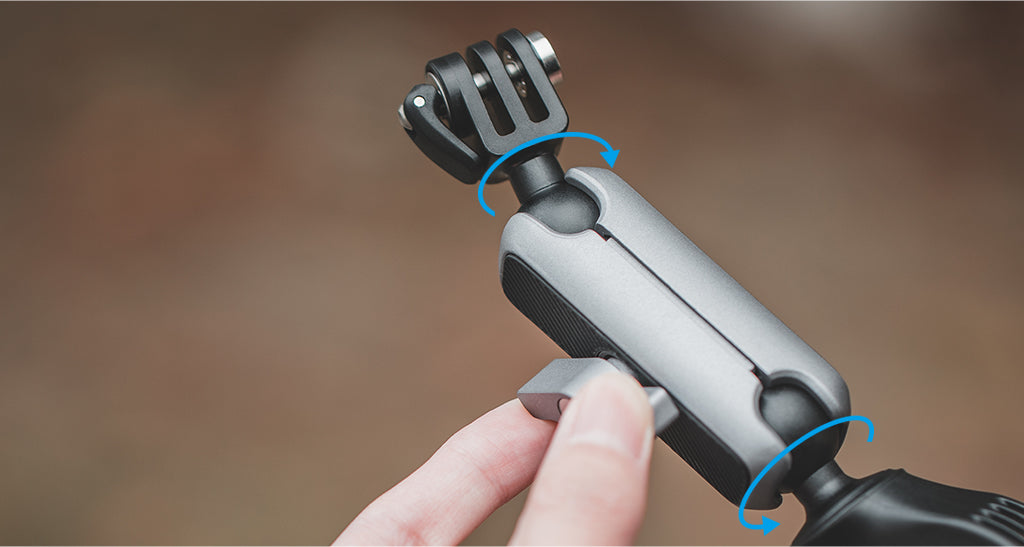Action Camera Handlebar Mount - Capture every angle> with 360° adjustments