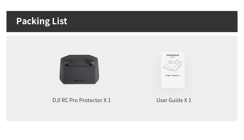 DJI RC Pro Protector - Packungsliste