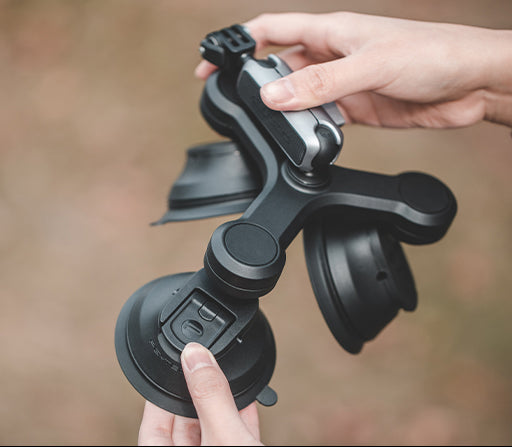 Three-Arm Suction Mount - Foldable design makes it compact and portable