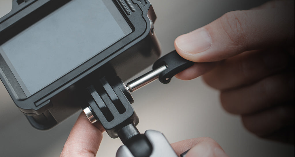 Action Camera Handlebar Mount PGYTECH’s quick release pin