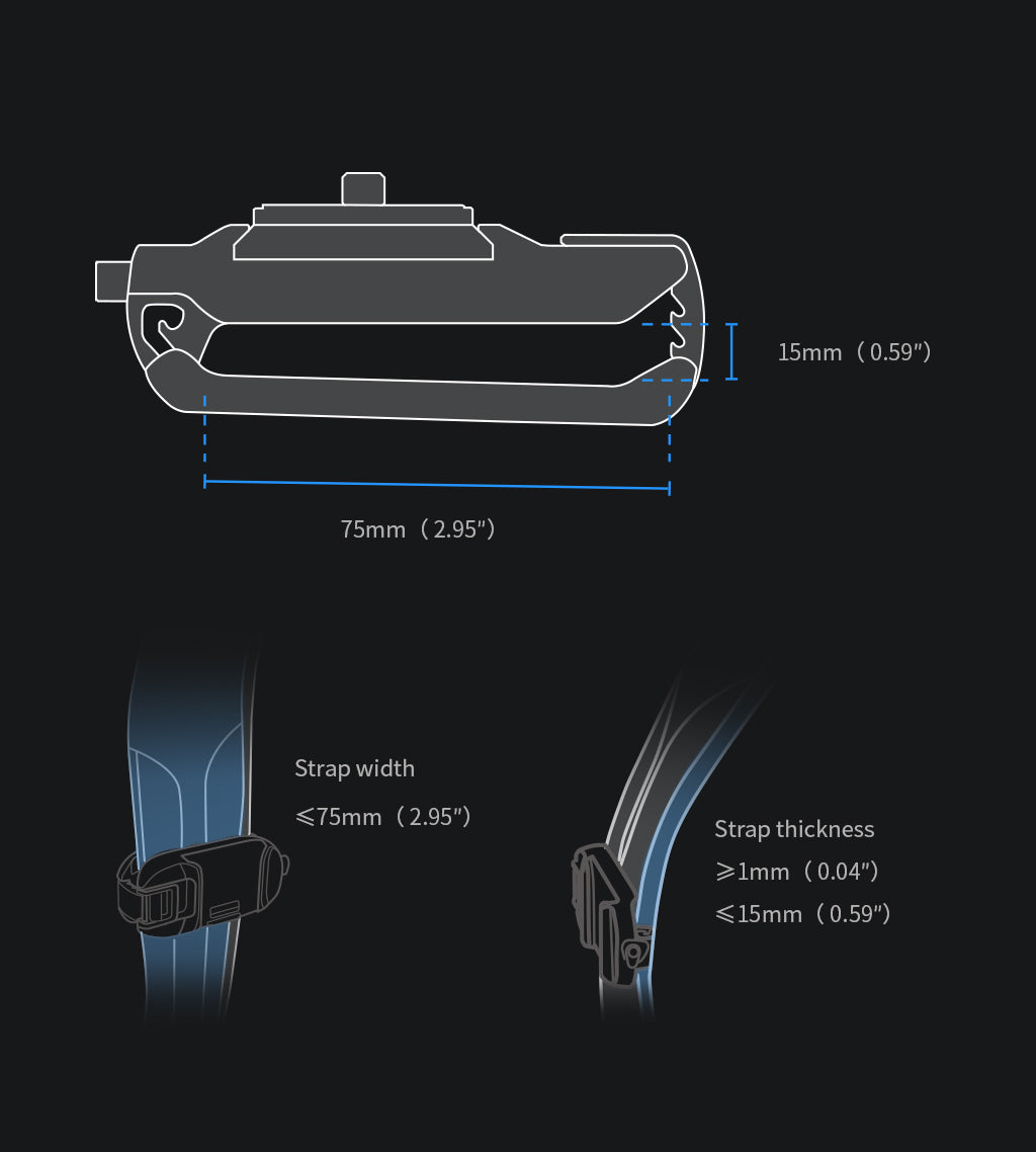 Beetle Camera Clip - Compatible Strap Size