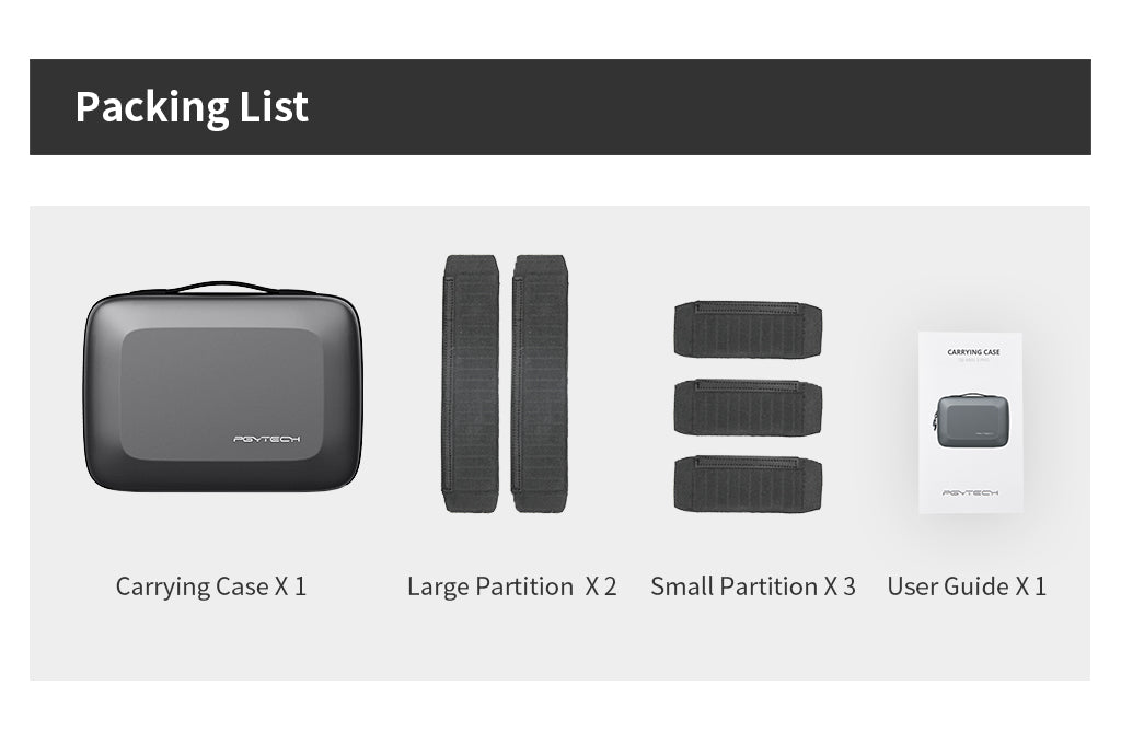 DJI Mini 3 Pro Carrying Case - Packing List