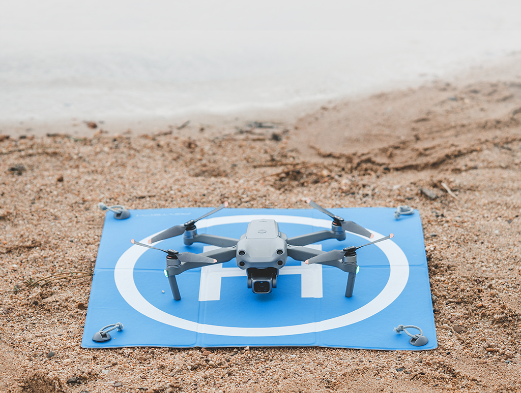 Landing Pad Pro for drones - Four holes design