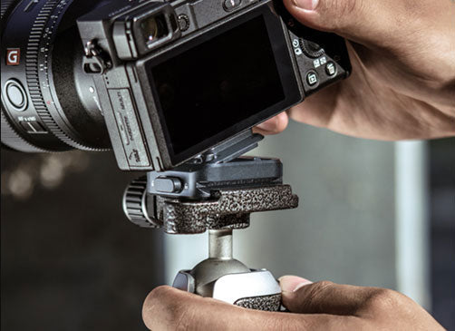 Schnellfreisetzungsklemme vom Arca -Typ - Wechseln Sie schnell von Schiebereglern zu Stativen