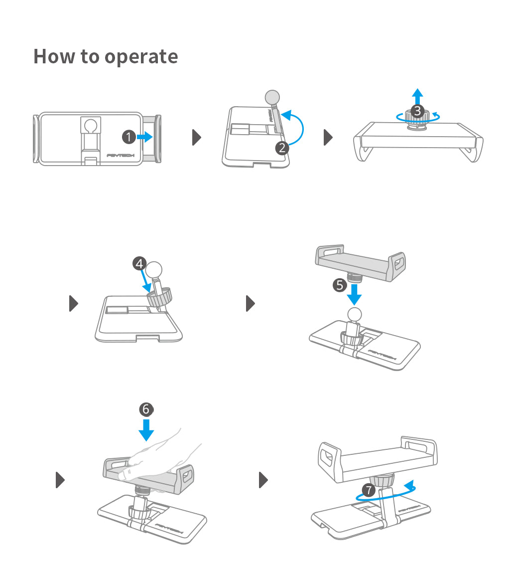 tablet holder operation