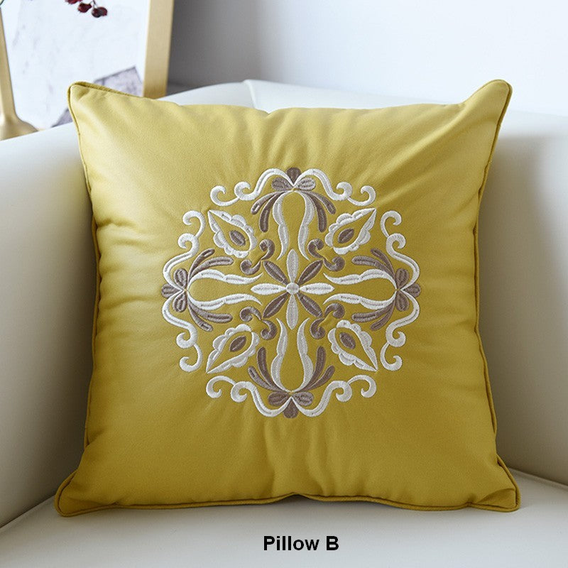 Modern Sofa Pillows, Flower Pattern Decorative Throw Pillows, Contemporary Throw Pillows, Large Decorative Pillows for Living Room