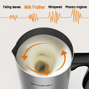 Spacekey Milk Frother Electric Milk Warmer 4 IN 1 Automatic Milk Steamer  Foamer