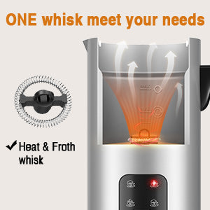 Milk Frother, Electric Milk Steamer, Spacekey 4-in-1 Automatic Hot