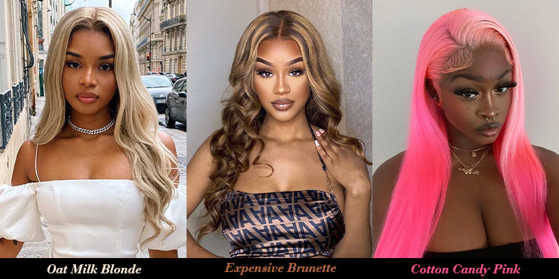 cheveux bouclés | perruques en cheveux humains | cheveux colorés