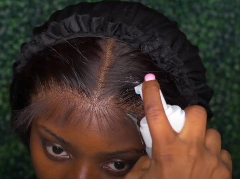 frontal wig install styling baby hair