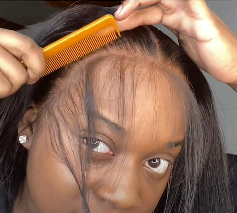 frontal wig install hairline styling