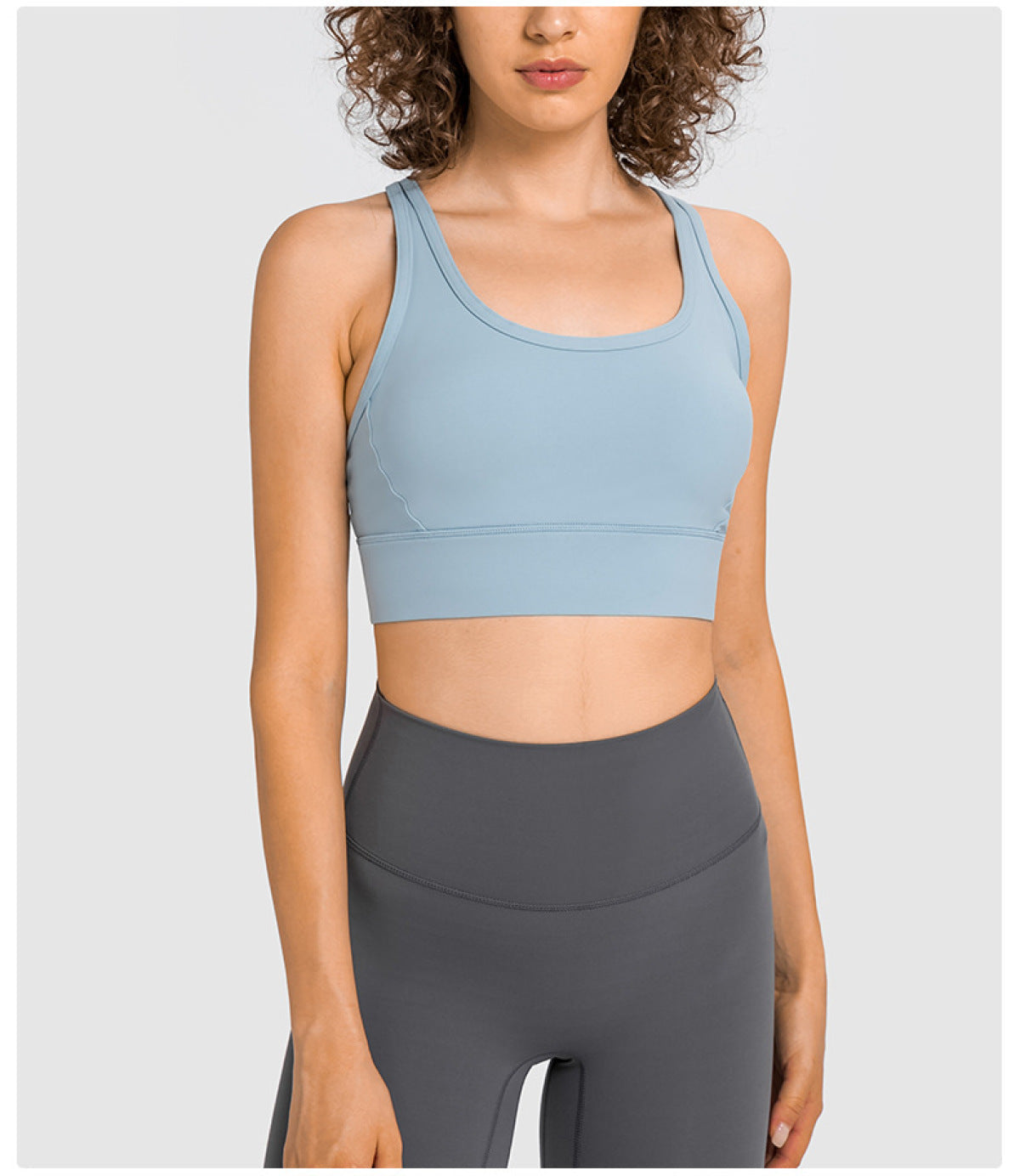 Sexy Cross Mesh Stitching High-Strength Sports Bras