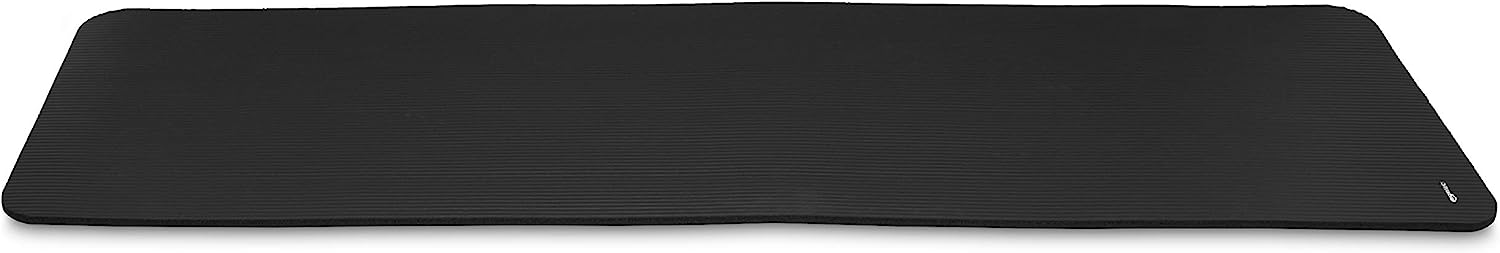 Black 1/2-Inch Extra Thick Exercise Yoga Mat