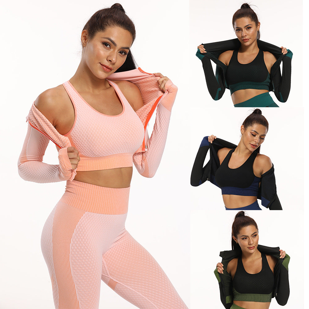 high quality vertical bar sexy seamless suction Fitness Yoga vest female