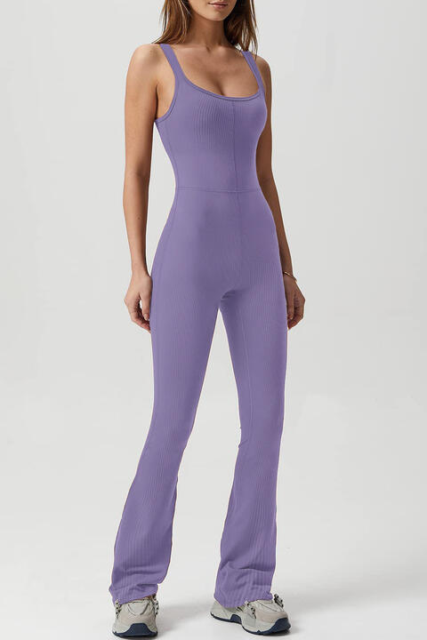 Square Neck Sports Jumpsuit