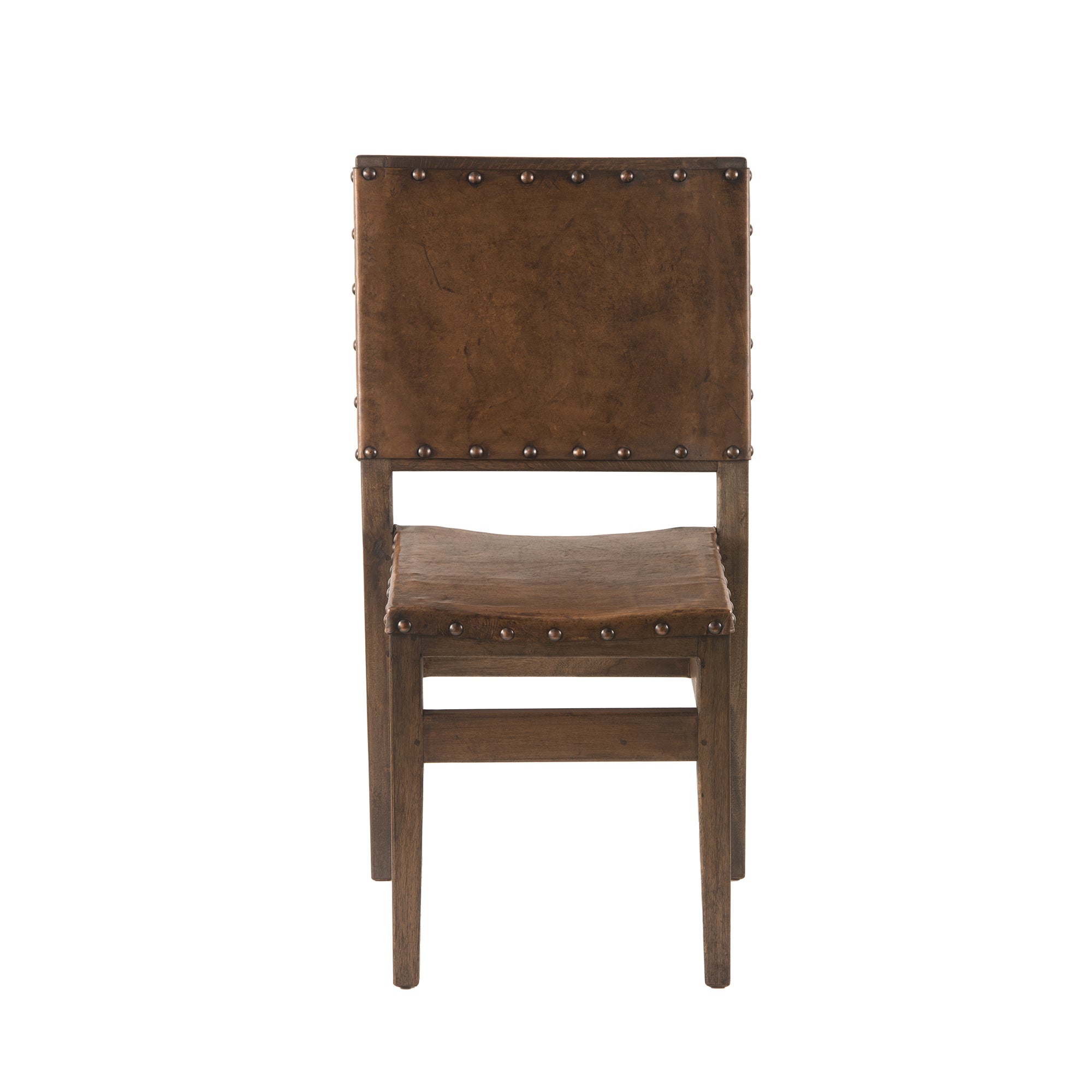 Reclaimed Wood & Leather Low Back Counter Stool (24