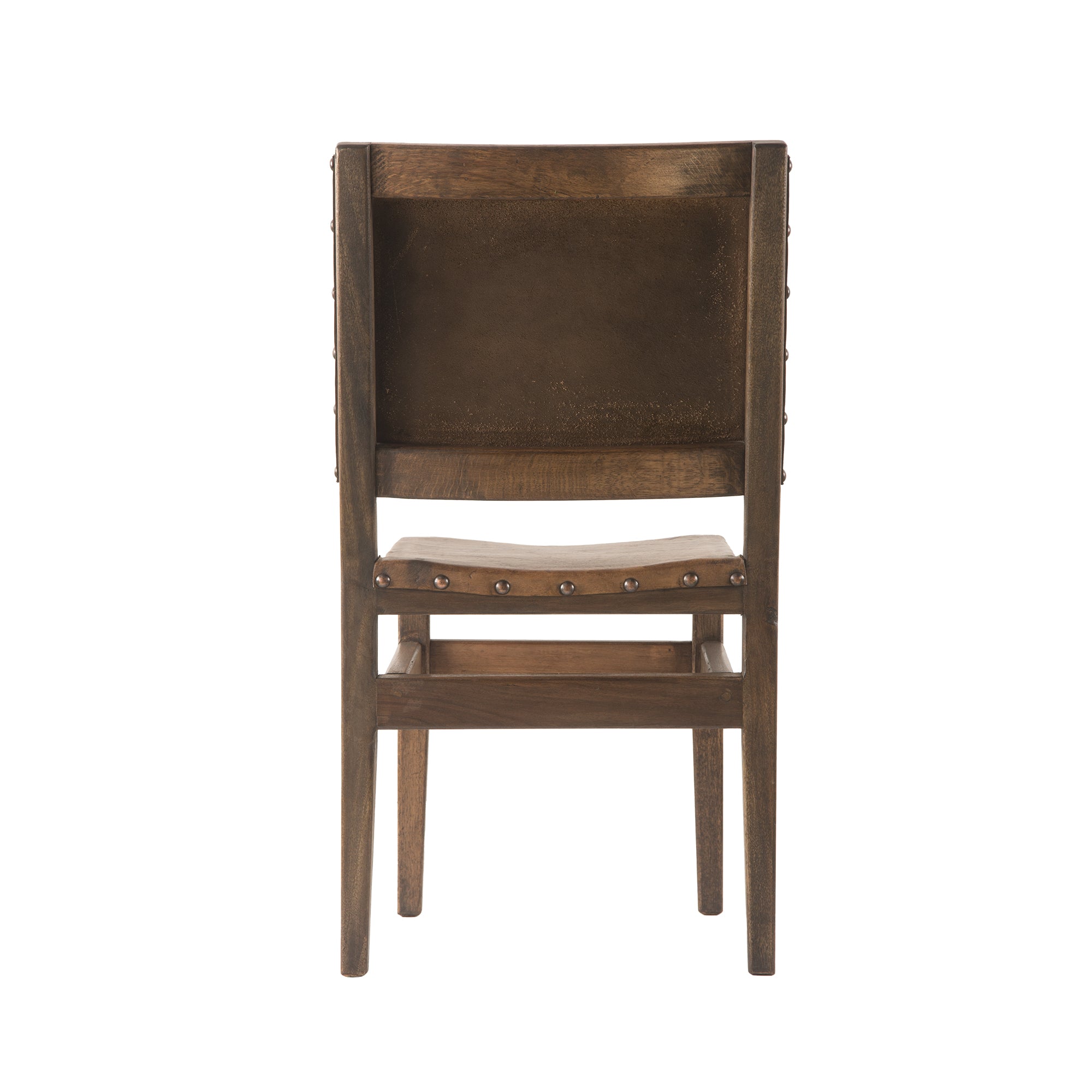 Reclaimed Wood & Leather Low Back Counter Stool (24