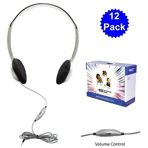 12 Pack School Headphones with Carry Case (OUT OF STOCK)