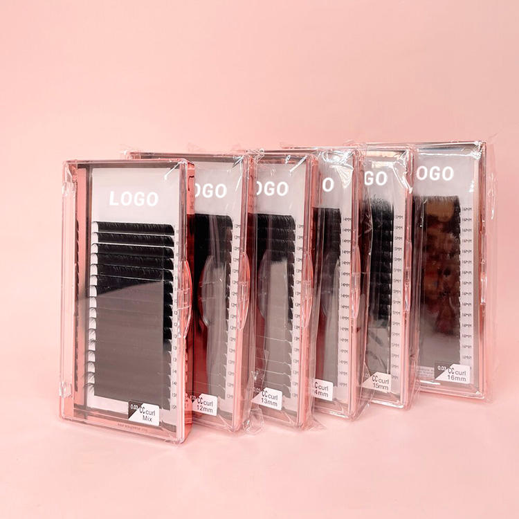 Wholesale Private Label Cashmere Matte Black Individual Lash Extension (16mm)