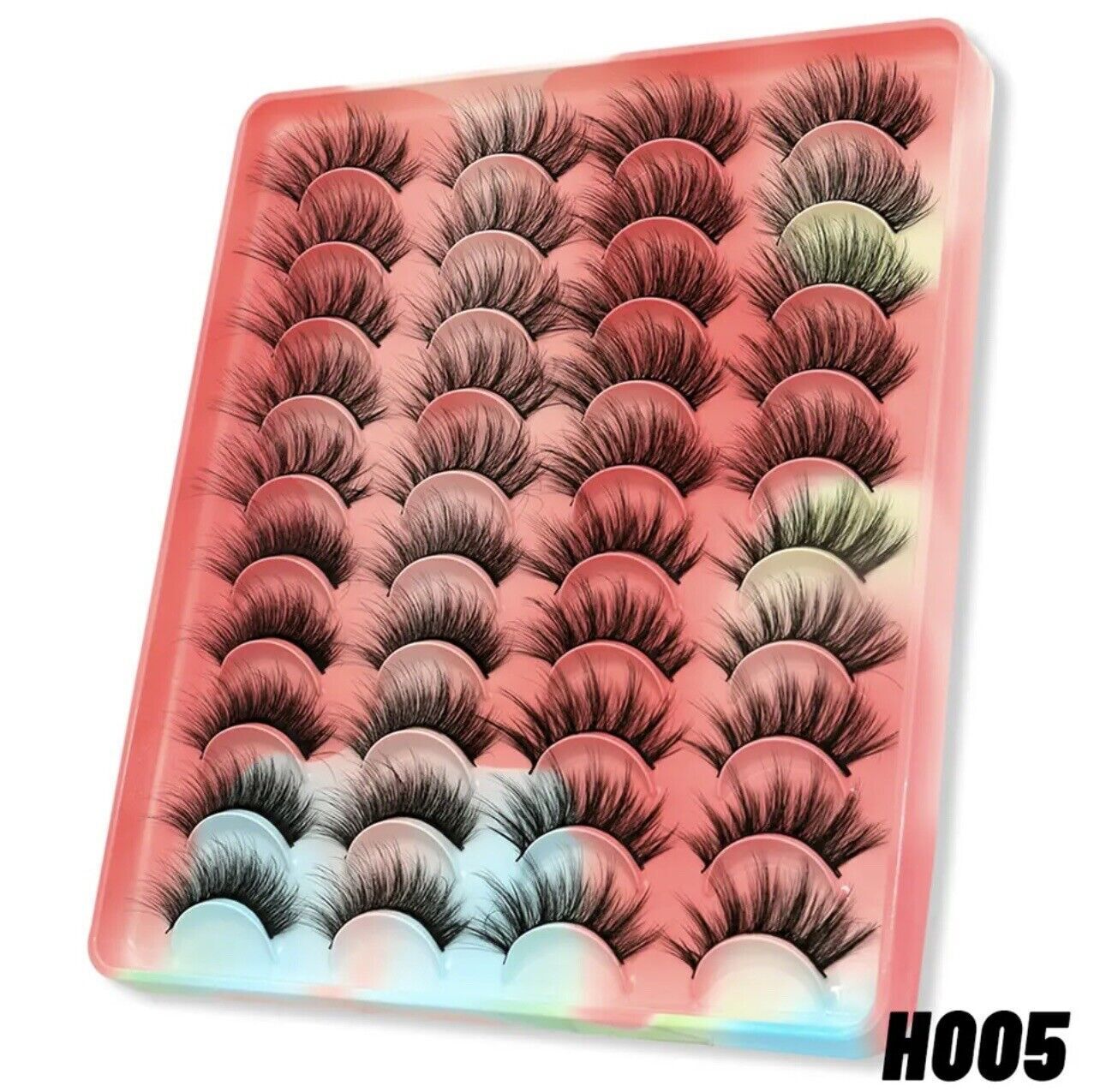 20 Pairs mink False Lashes Soft Fluffy Wispy Natural Reuasable Eyelashes