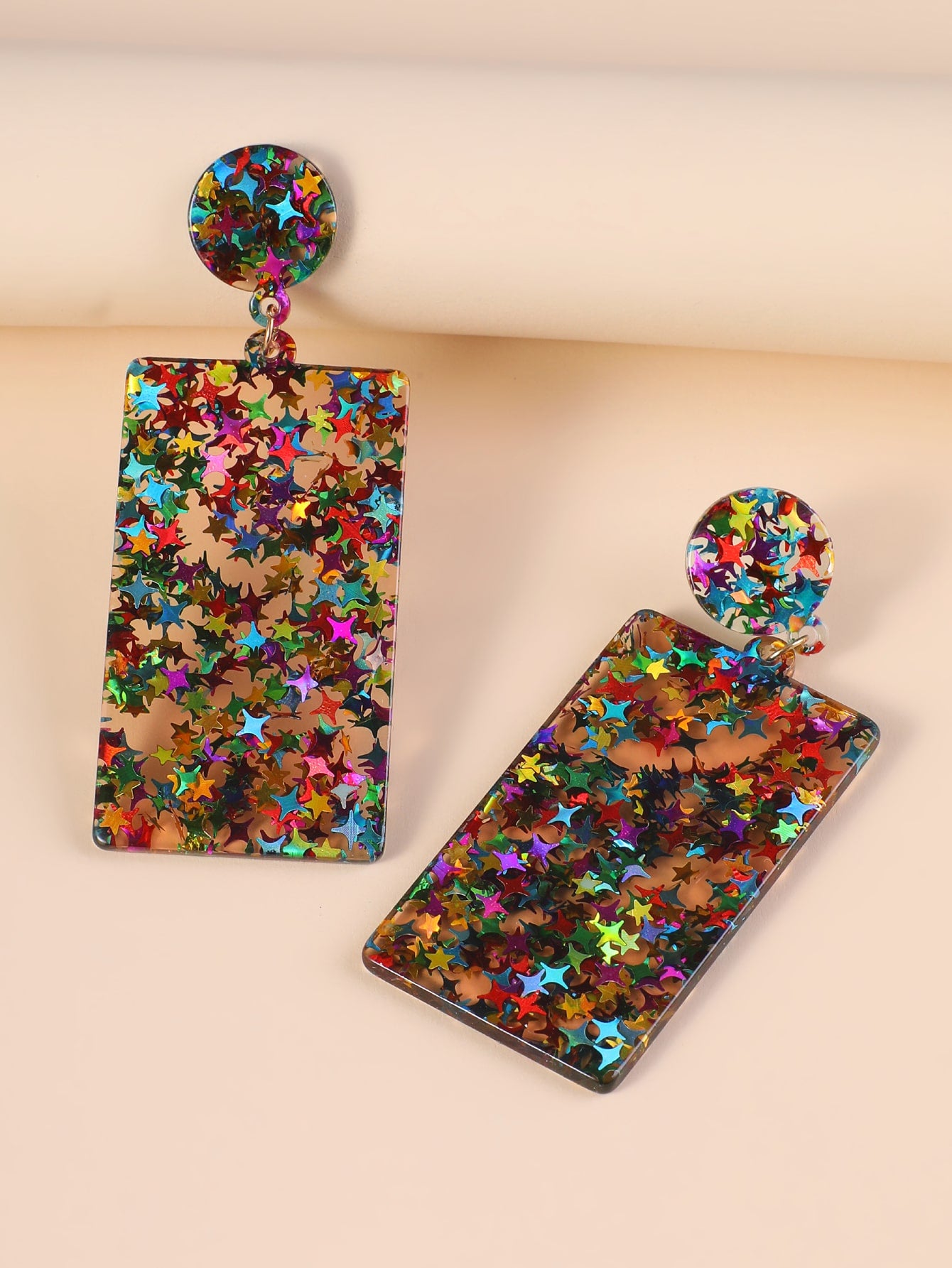 Loveth Acrylic Drop Fashion Earrings