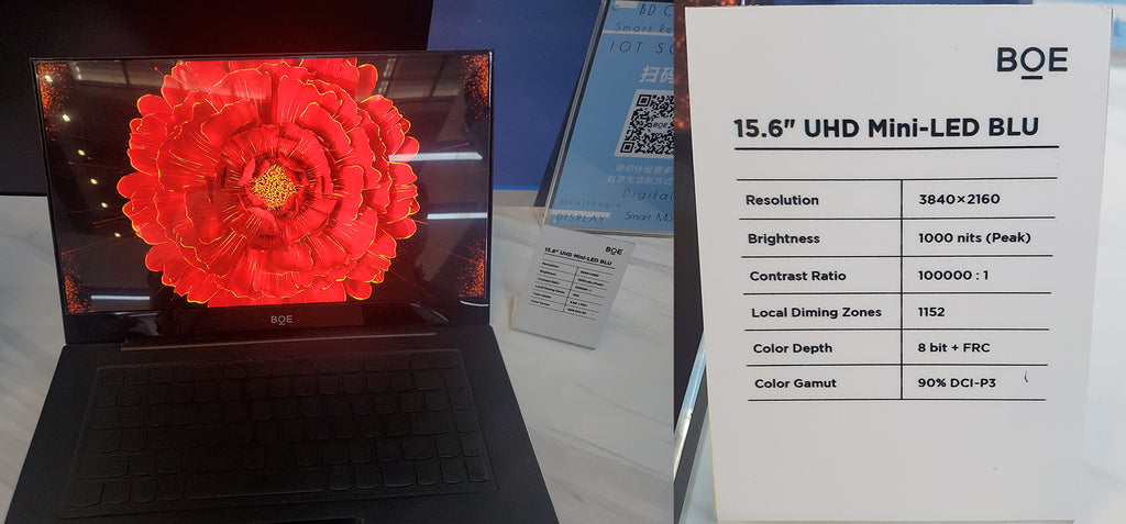 MacBook-Laptop mit Boe Mini-LED-Bildschirmen