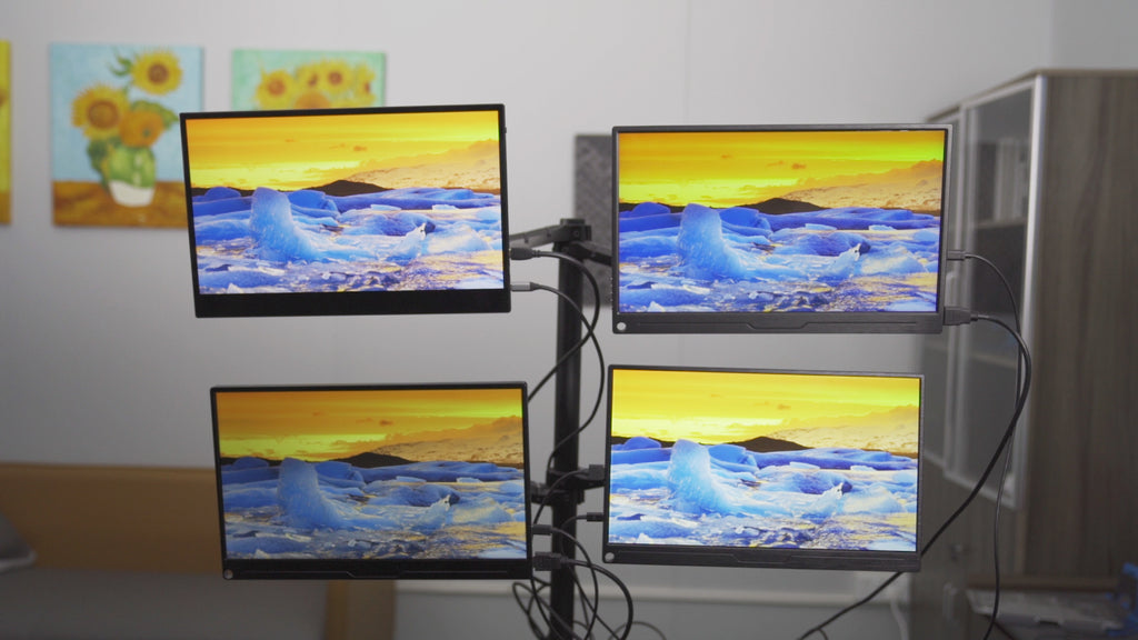 Tragbarer 4K-Touchscreen-Monitor