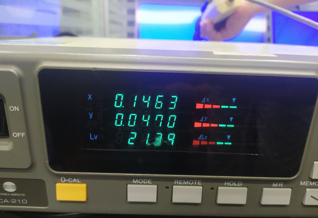 Farbskala des MacBook Pro Pure Blue