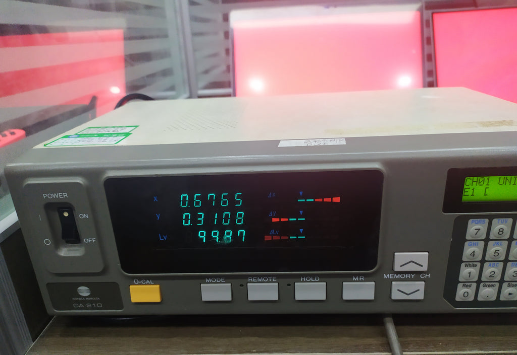 Farbraum des tragbaren QLED-Monitors Rot