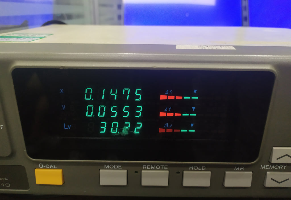 Farbraum des tragbaren QLED-Monitors Blau