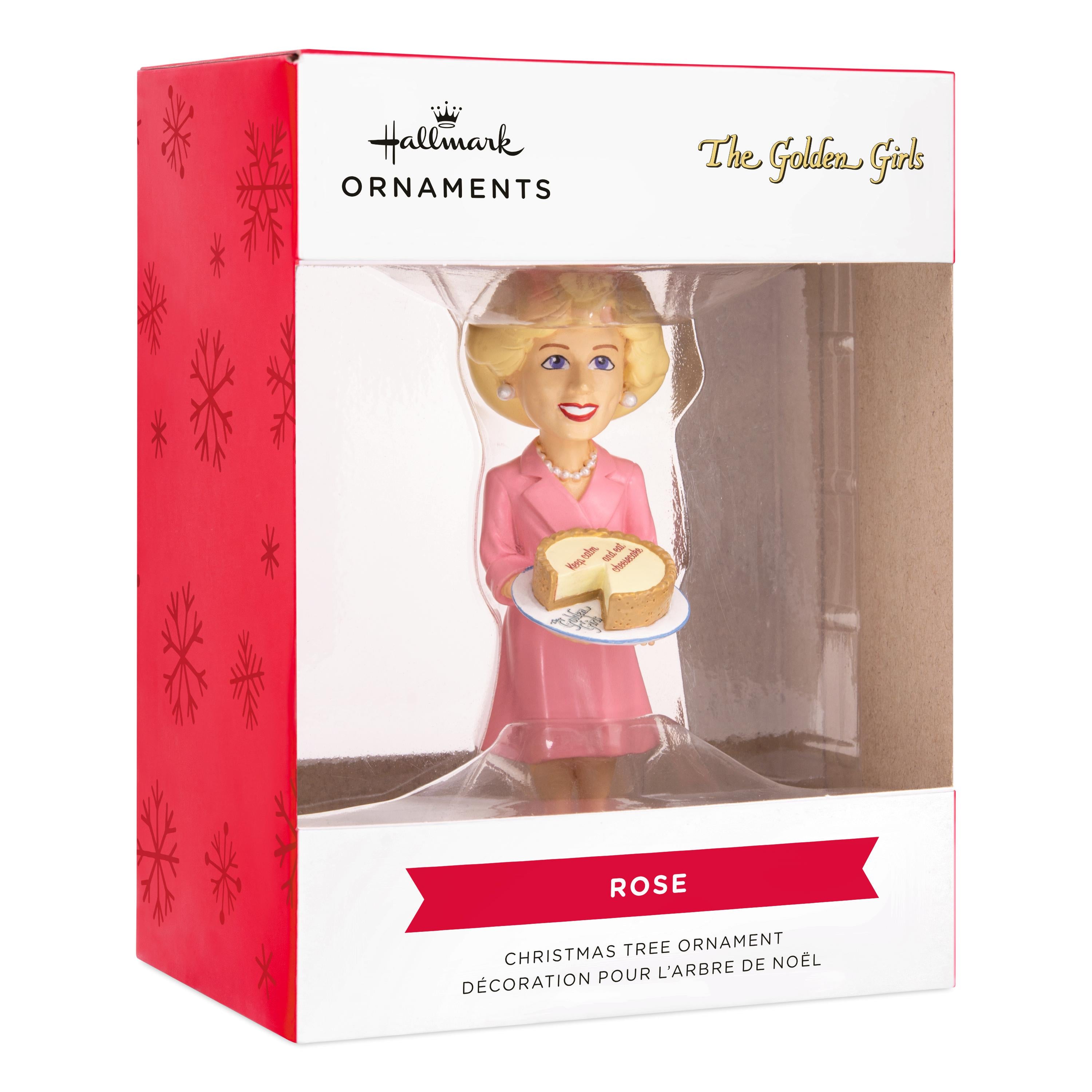 The Golden Girls Resin Figural Rose Hallmark Ornament