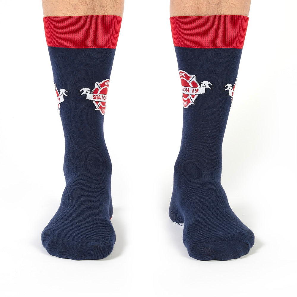 Station 19 Firehouse Badge Socks