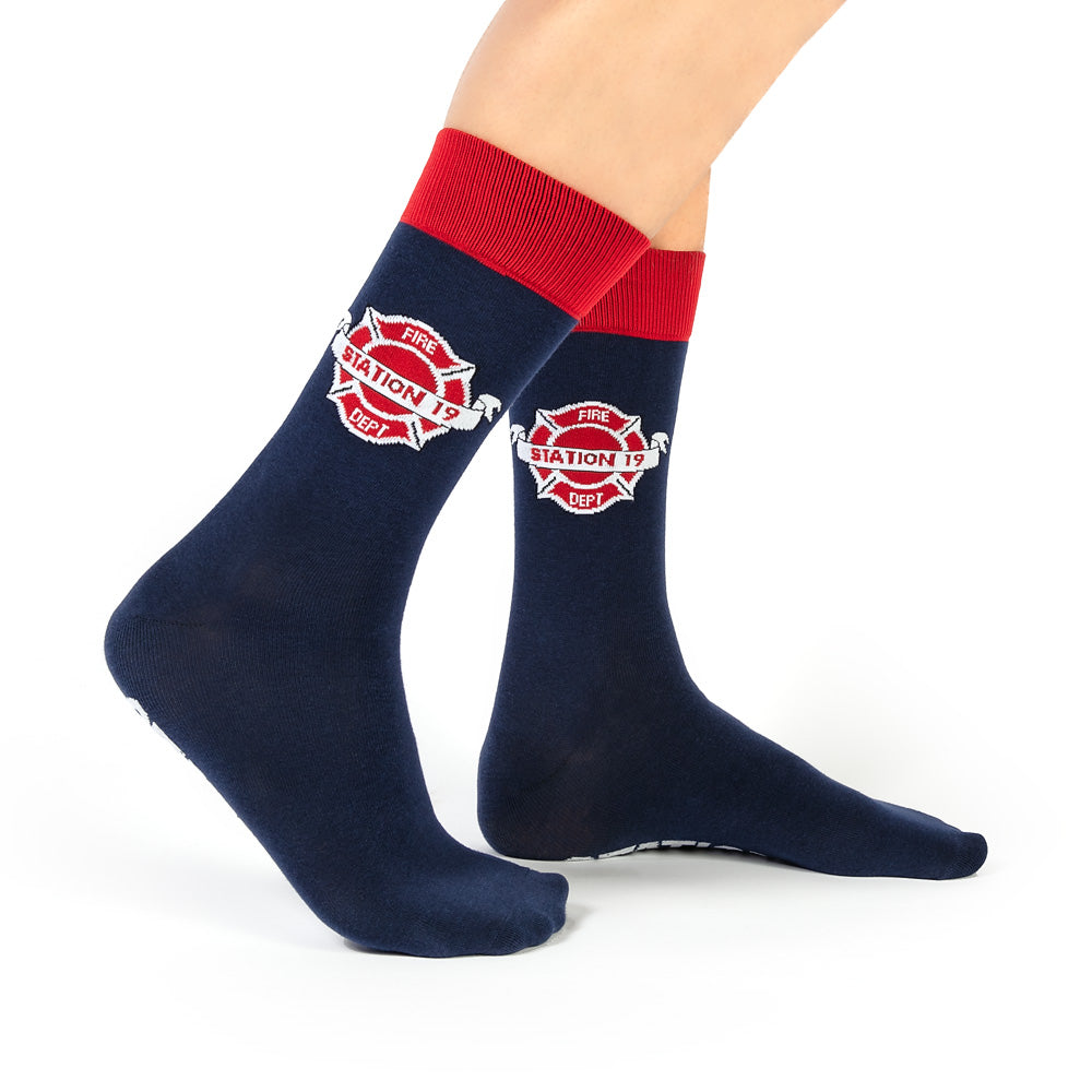 Station 19 Firehouse Badge Socks