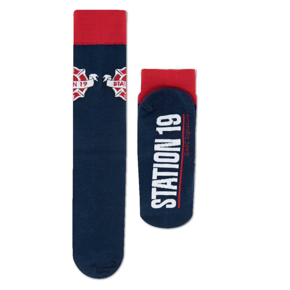 Station 19 Firehouse Badge Socks