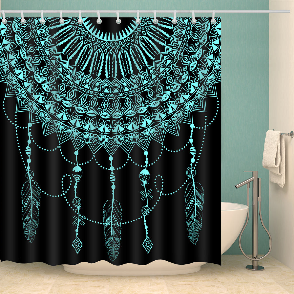 Beautiful Tribal Mandala Dream Catcher Shower Curtain