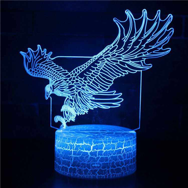 Flying Eagle Hunting 3D Night Light