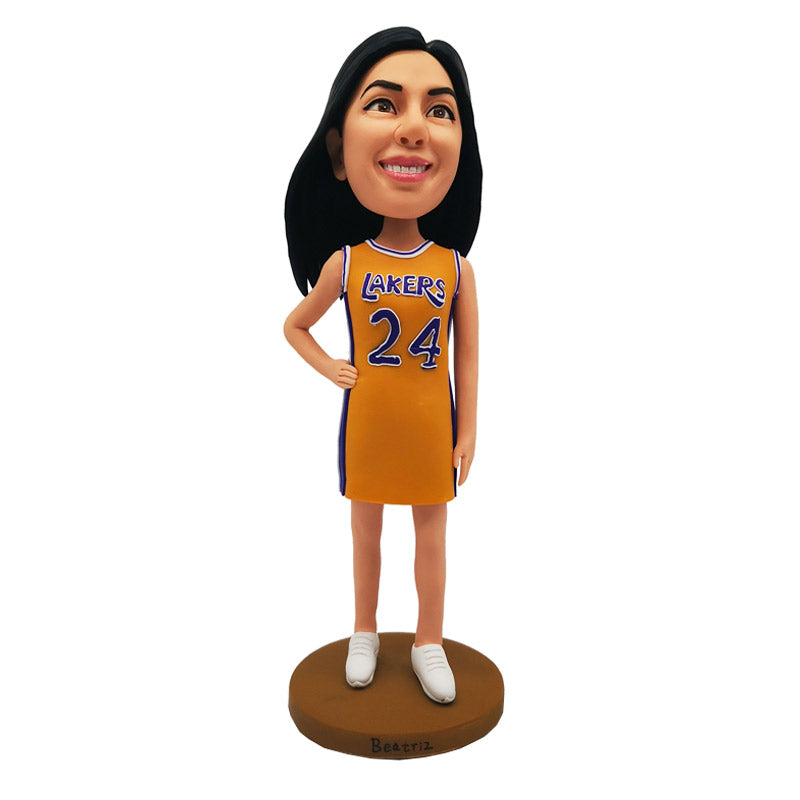 female basketball bobblehead