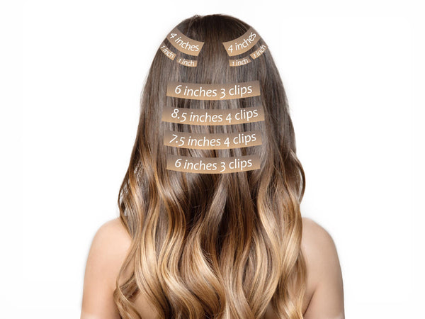 apply clip in hair extensions